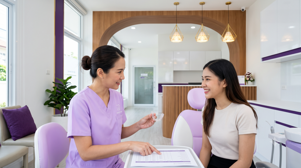 ทันตแพทย์แนะนำจัดฟันใสแบบผ่อนได้ในศรีราชา