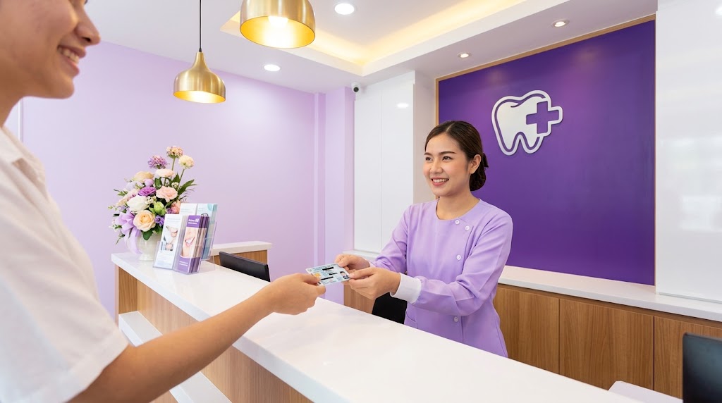 ยื่นบัตรประชาชนใช้สิทธิทำฟันประกันสังคมที่คลินิกย่านสะพานสี่