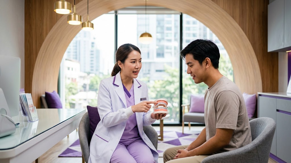 ทันตแพทย์อธิบายแนวทางแก้ฟันเหยินจากโมเดลฟัน